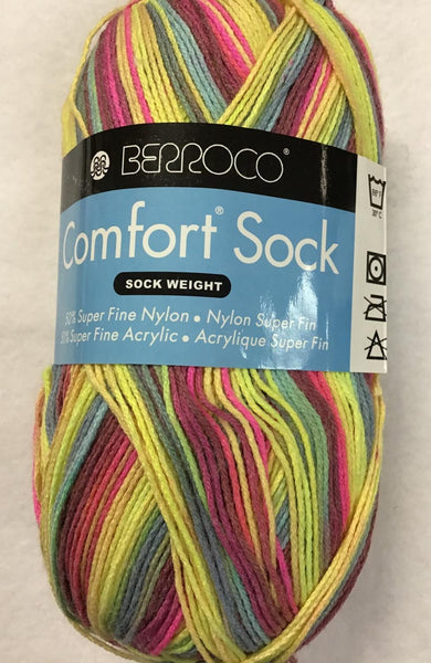 Berroca Comfort Sock Yarn Varigeated Brights 100726