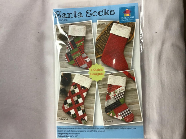 Santa Socks Pattern 105718