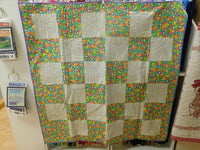 Gift 32 Floral Squares Quilt 50x50 105852