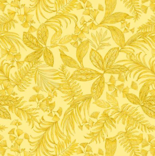Yellow Tropical Toile  Exotica 106506.